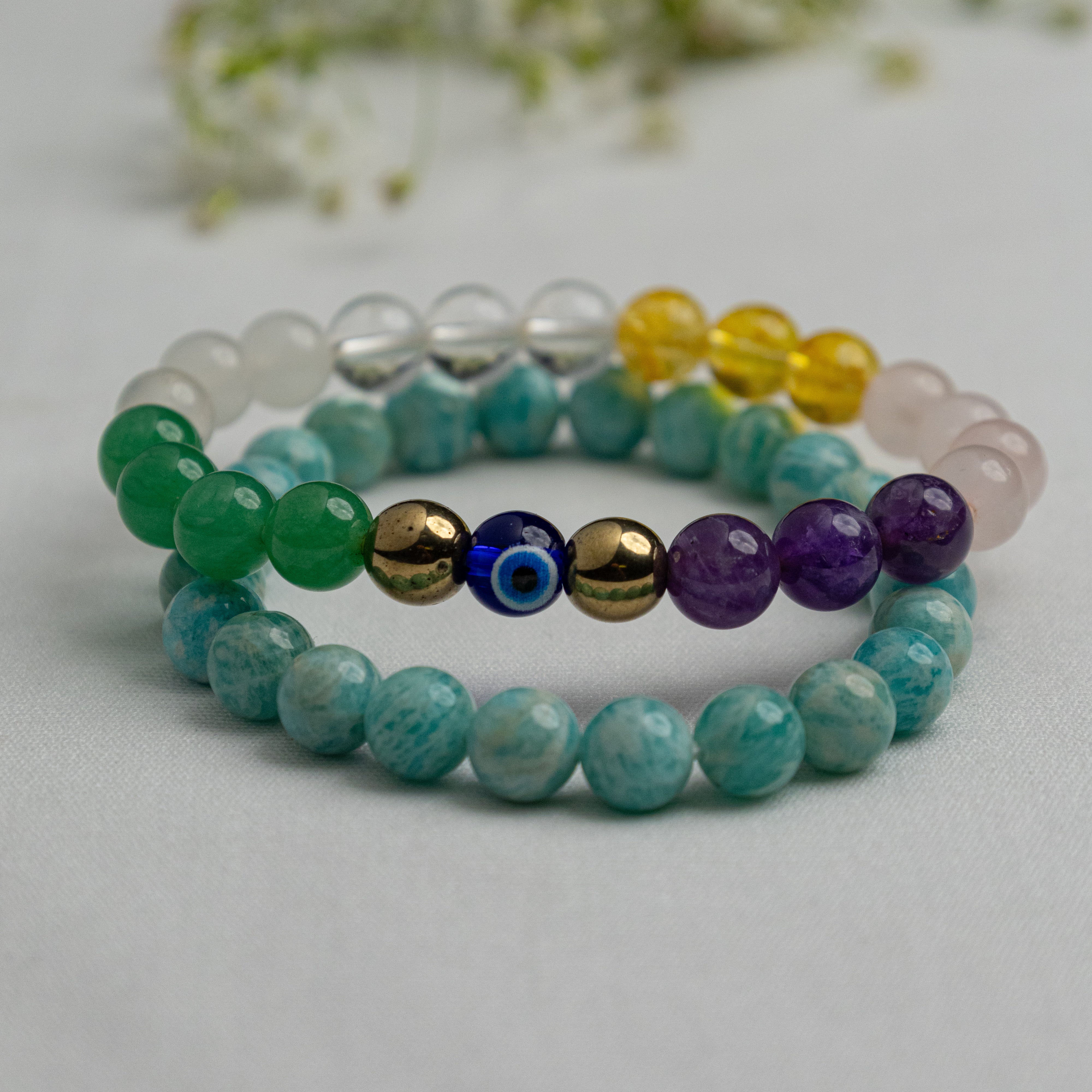 Couple FOREVER LOVE Combo Bracelets - Abhimantrit & Certified